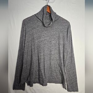 Madewell Turtleneck Heather Charcoal Gray Lightweight Women's Large